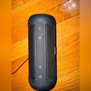 Portable Black Bluetooth Speaker with Powerful Sound